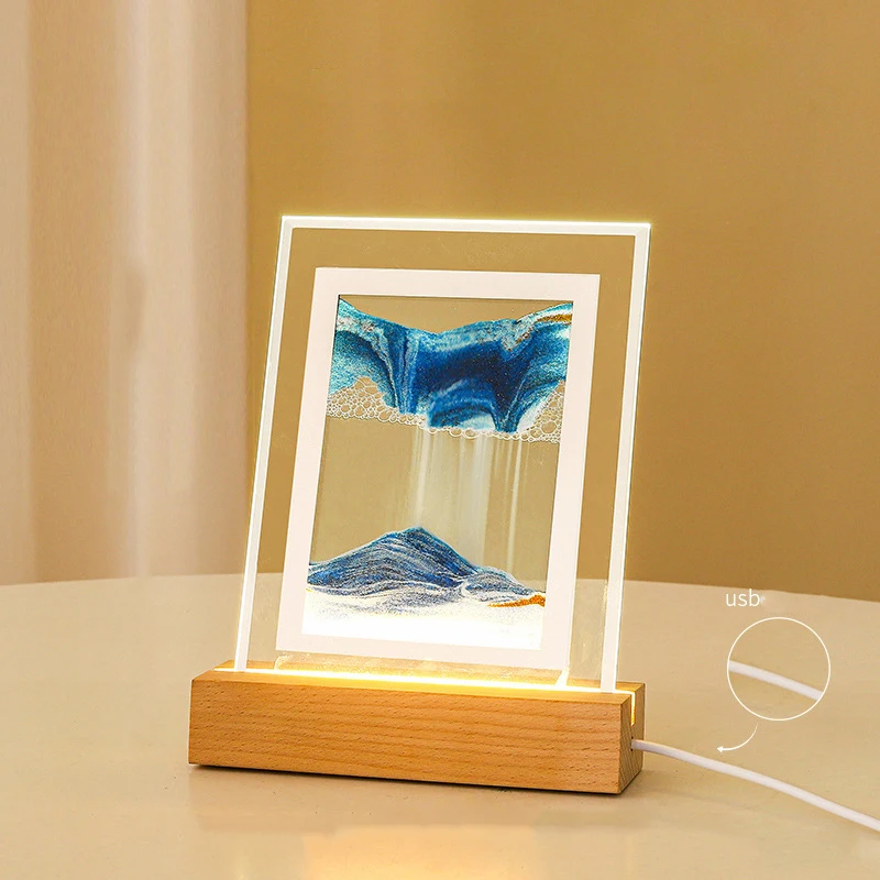 Blue with light