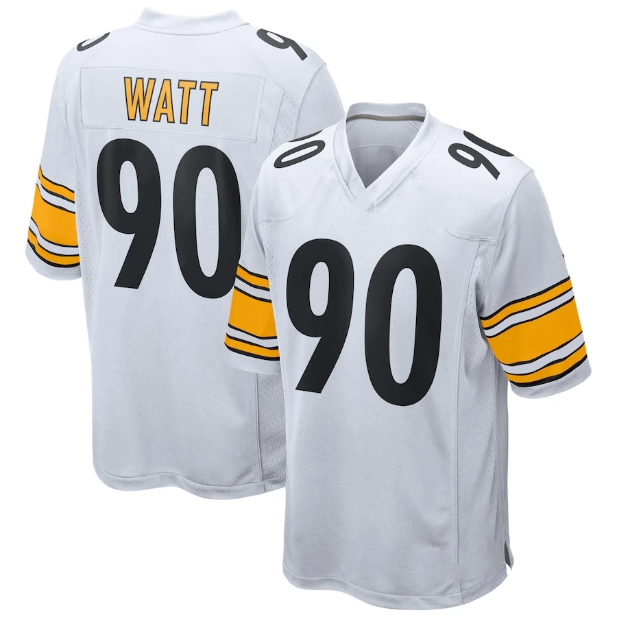 thumbnail image 1 of Camisetas de fútbol bordadas de Pittsburgh personalizadas para hombres, mujeres y jóvenes Watt Pickens Fields Wilson Shirts, 1 of 5