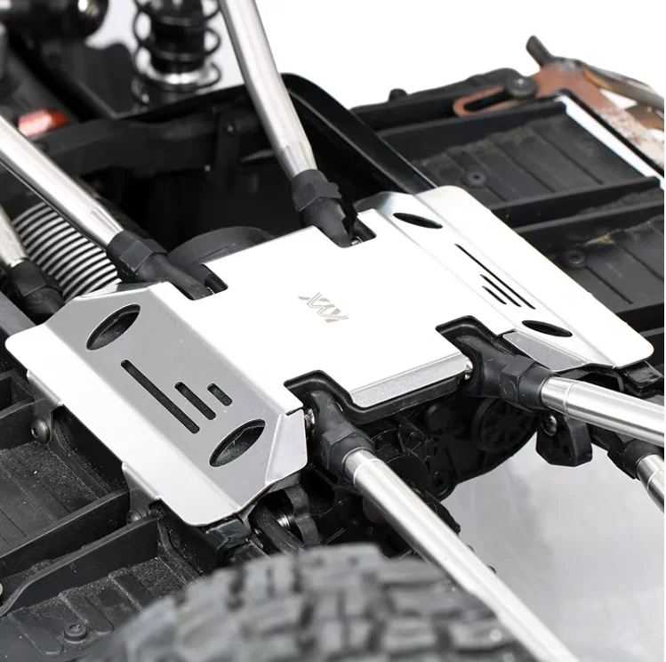 KYX stainless steel Chassis Armor Axle Skid Plate for Axial SCX6 AXI05000 Jeep Wrangler 1/6 RC Crawler Car Upgrade Parts