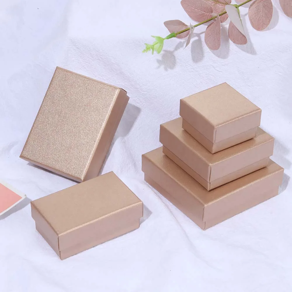 24-Pack Bulk 5x8x3cm 7x9x3cm Small Luxury Jewelry Boxes Travel Accessories Necklaces Earrings Rings Organizer Packaing Case Box