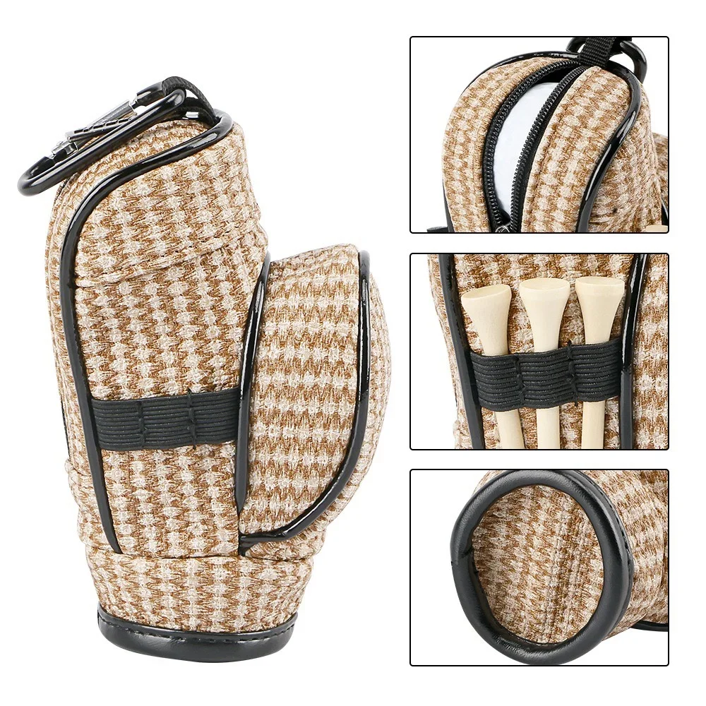 

Patterned Golf Ball Waist Portable Multi functional Tool Storage Bag Mini Ball Bag Can Hold 3 Balls