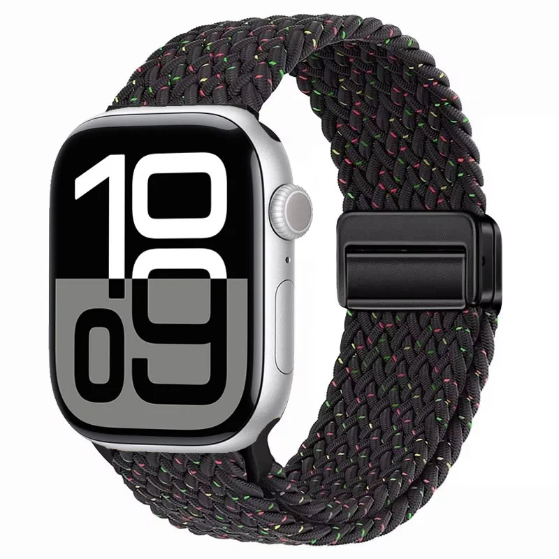 Nylon Braided Magnetic Strap for Apple Watch - Comfortable and Stylish Design