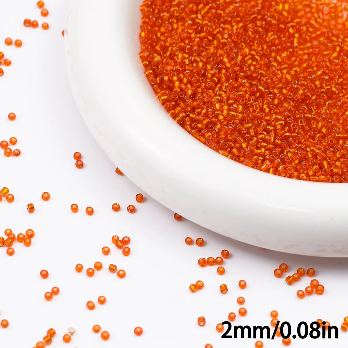 90g Transparent Glass Seed Beads for Jewelry Crafting and DIY Projects