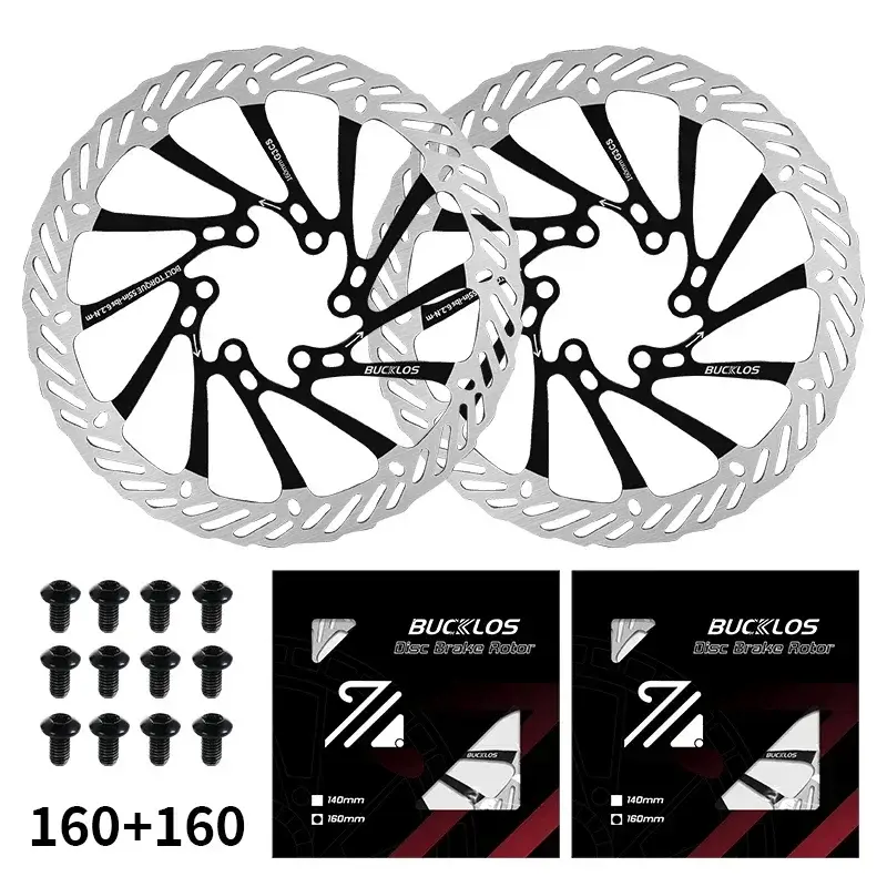 BUCKLOS Ultralight MTB Bike Hydraulic Disc Brake Rotor 160/180/203mm Mountain Road Racing Bicycle Brake Disc with 6 Free Bolts - Image 12