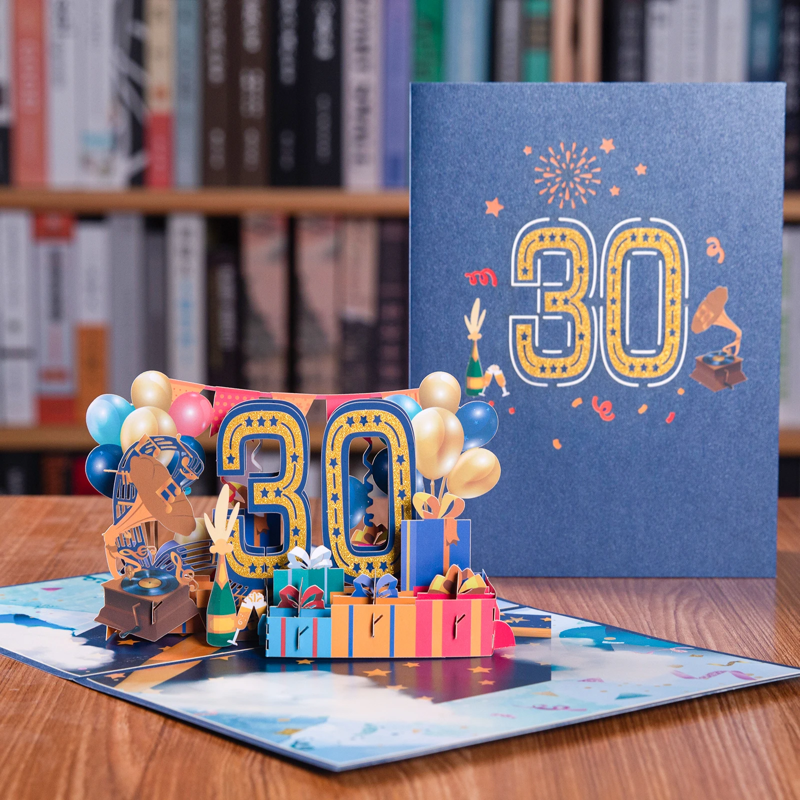 Anniversary Card Pop Up 1st 18th 21th Birthday Card Anniversary Number Greeting Cards for Wedding Wife Husband Girlfriend greeting cards