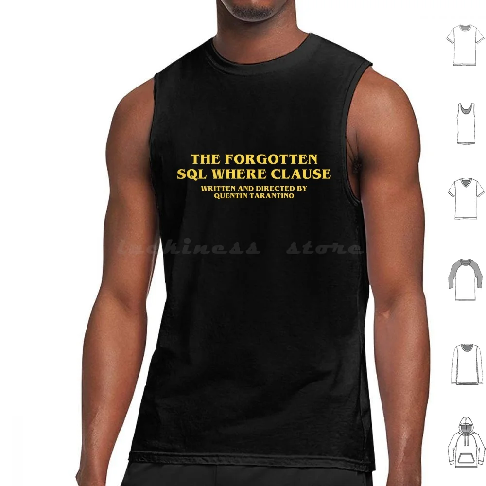 The Forged Where Clause Tank Tops Print Cotton Sql Server Databsase Programmer Developer Software Engineer Code