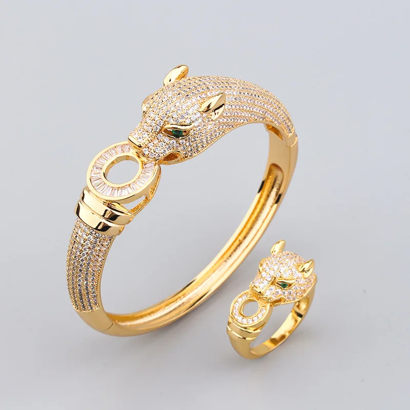 Panthere 22mm Pink Gold Diamond Bezel Double Chain 44cm