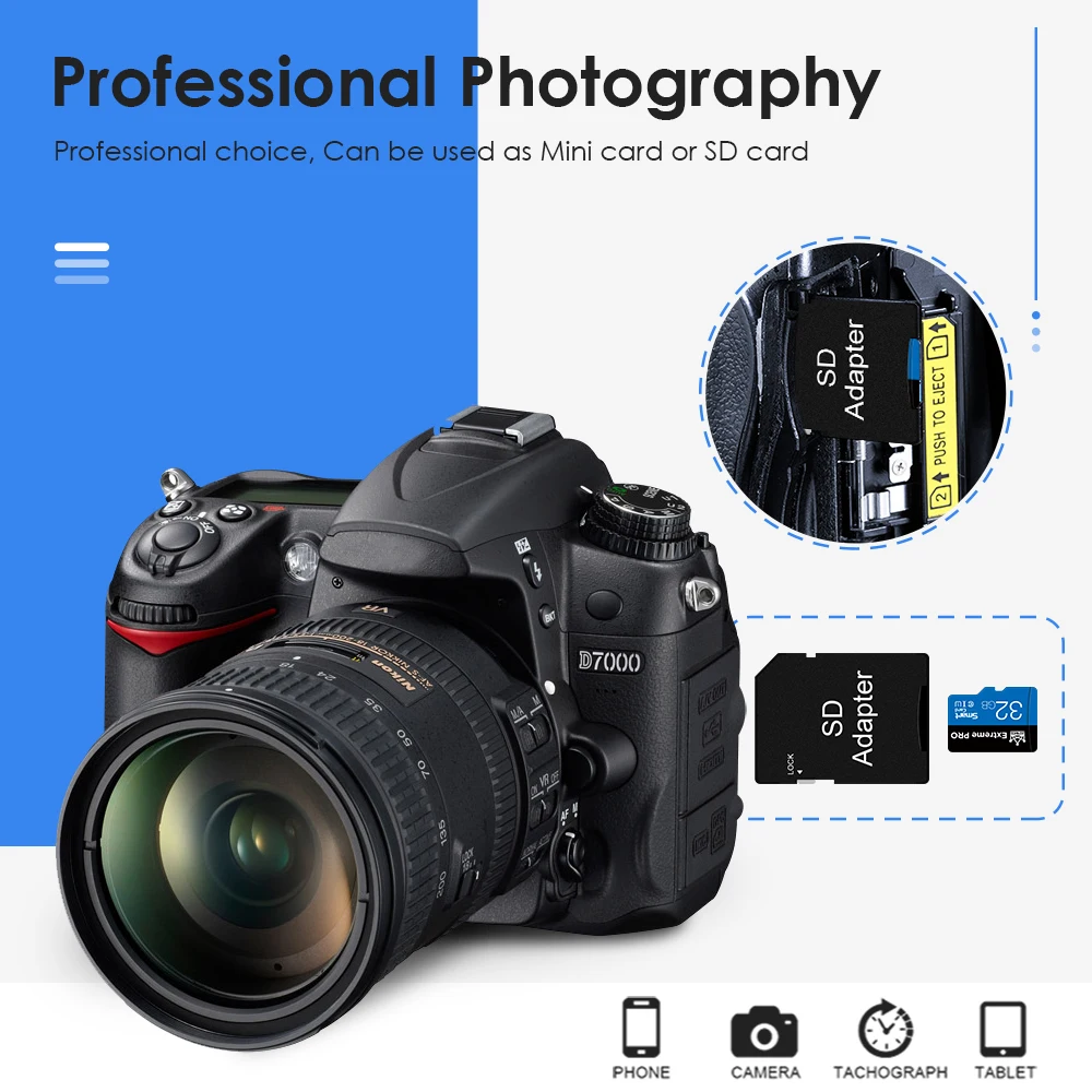 100% original high-speed mini SD card C10 UHS-I Trans Flash 2TB flash card for free shipping of mobile phones/computers/cameras