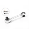 1/4 Inch Dual Head Quick Socket Portable Wrench,Wrench Screwdriver Hex Torque Wrenches Set 2-in-1 Ratchet 4