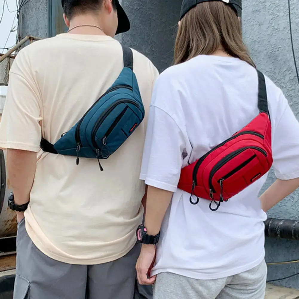 Waistpack Women's Fashion Sports Shoulder Bag New Women's Version Chest Girl Fitness Korean Backpack Running Fashion Bag I4C7