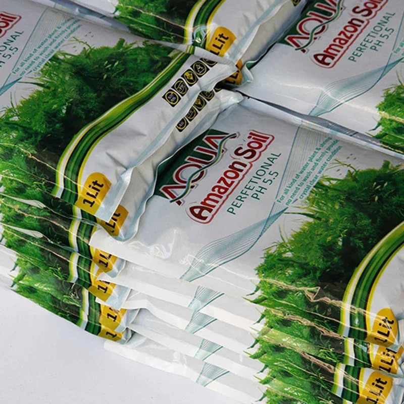 1L ian Aquarium Planted Substrate Sand, Soil Fertilizer Mud for Fish Tank Plants Care Freshwater Gift of Grass Seeds