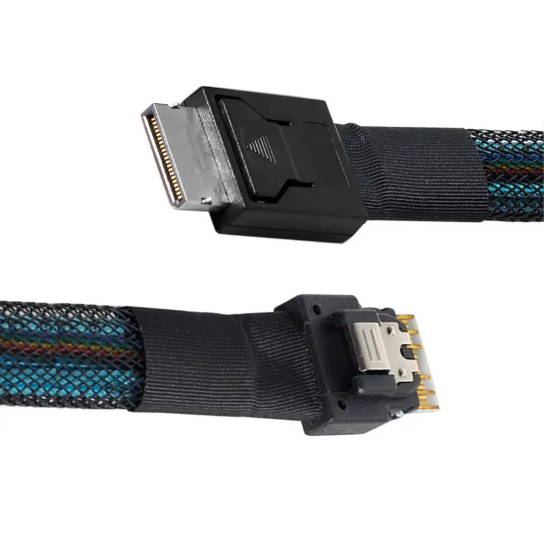 

Xiwai 50cm SFF-8611 to SFF-8654 4i 36Pin Cable,OcuLink PCIe PCI-Express SFF-8611 4i to SFF-8654 Slimline SSD Data Active Cable