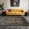 French Retro Style Creative Snake Living Room Carpet Floral Pattern Kitchen Corridor Bedroom Rug Home Decor Easy Care Sofa Rugs 4