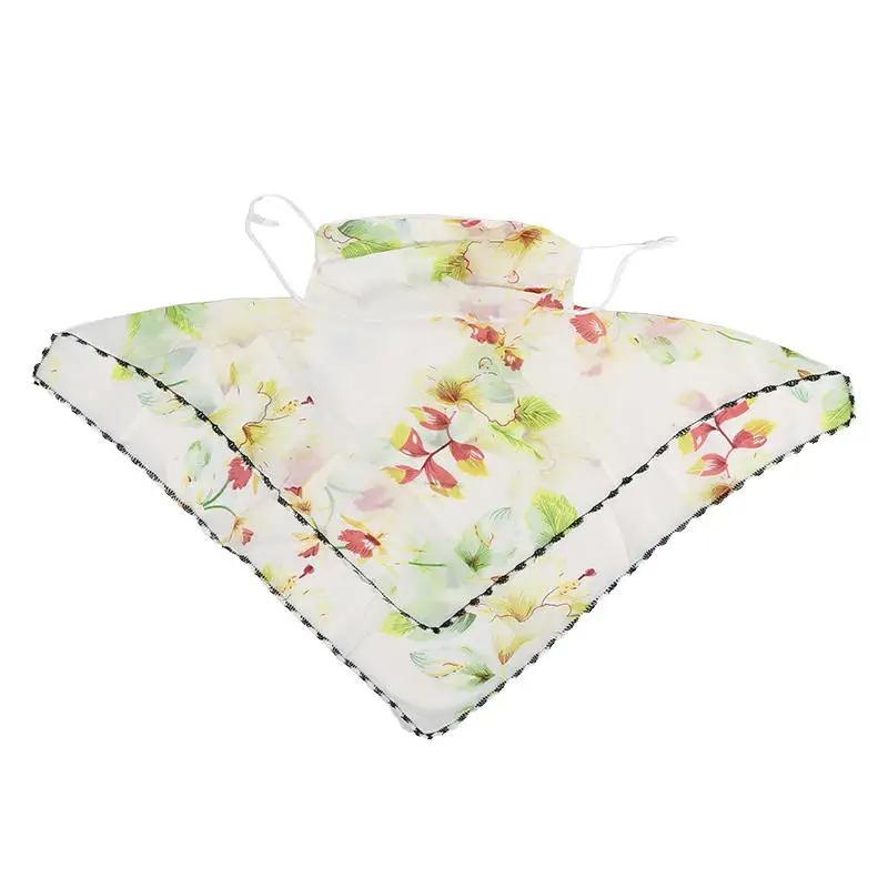 צעיף אופנה לנשים הגנה מפני השמש וקרני ה-UV צעיף צוואר לטיולים בחוץ צעיף משולש מסכת קרח סילק כיסוי פנים