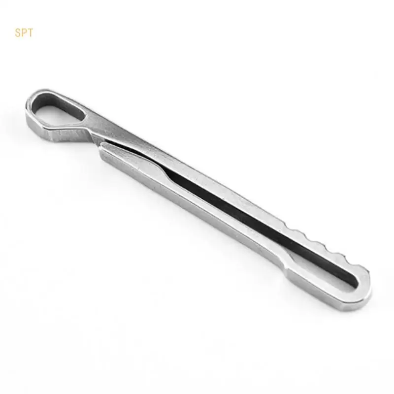 2pcs Keychain Pocket Clip Key Rings Belt Clip Stainless Steel Hanging Buckle Lightweight Keychain Hook Key Rings Holder 714F