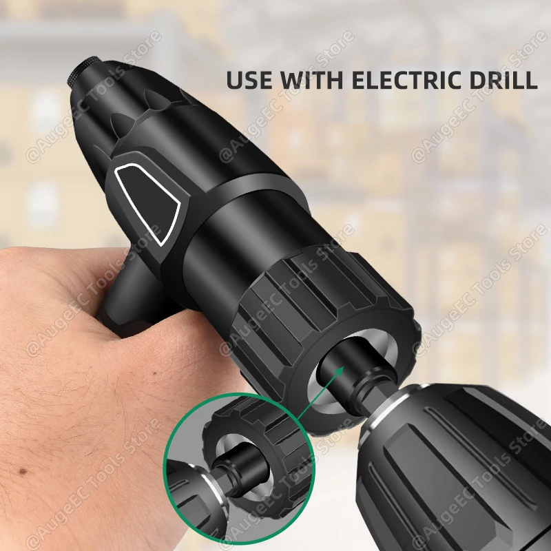 Rivet Gun Rivet Nut Tool Rivet Gun Set Electric rivet gun 2.4mm-4.8mm integrated without installation rivet nut gun drill bit adapter cordless riveting tool
