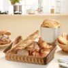 Handwoven Storage Basket Rattan Storage Wicker Baskets Bread Fruit Food Breakfast Display Box Handicrafts Home Decoration 5