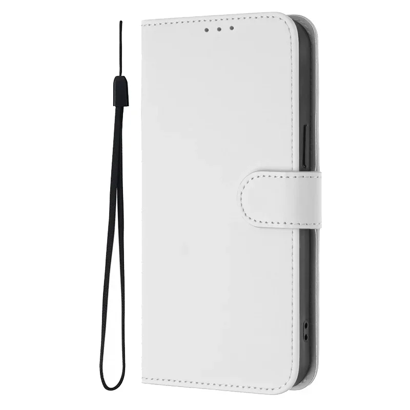 Leather Flip Wallet Case with Magnetic Closure and Card Holder