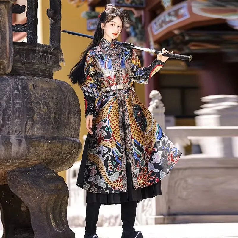 Hanfu Men&Women Ancient Chinese Hanfu Armour Gown Adult Archer