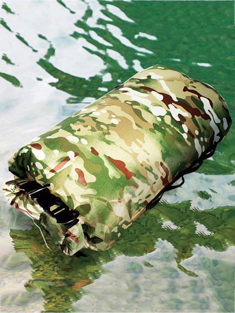 옥스포드 보트 워터 백, 탈착식 위장 래프팅 보트 배낭, 수상 스포츠용 조절 가능한 버클 포함, 쉬운 설치