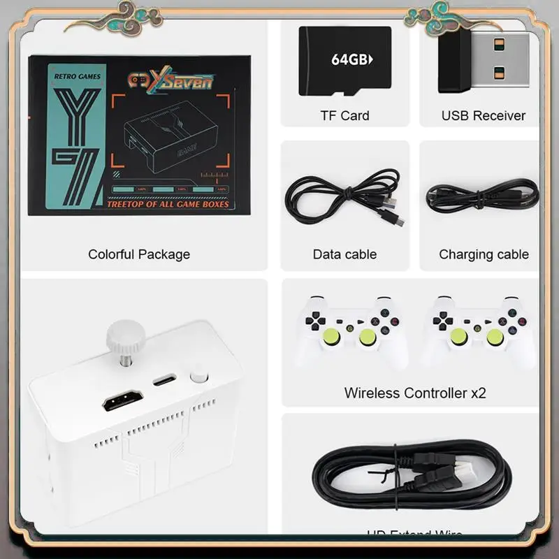 A46M-Y7 Video Game Console 64G+256G 12000 Games Retro Handheld Game Console Wireless TV Player For PSP GBA 36 Emulator