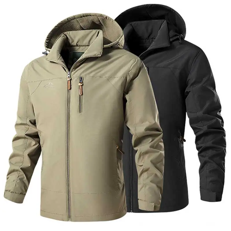 Men's Winter Windproof Parka Jacket - Casual Loose Fit, Thick & Warm Outerwear for Snow & Camping