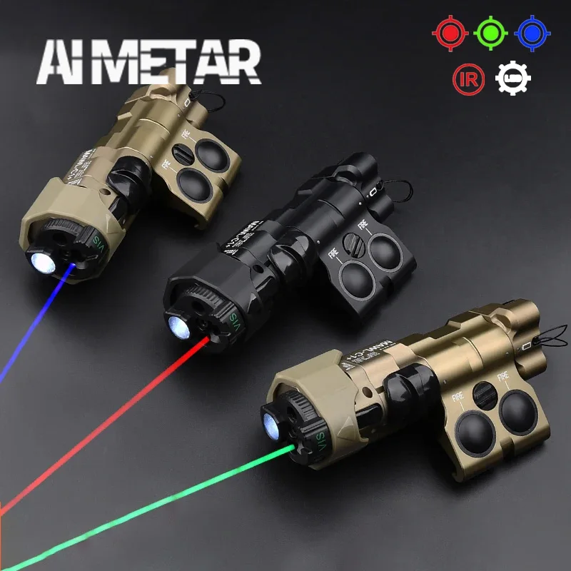 

2024 New Real Mawl C1 Metal Tactical Red Green Laser CNC MAWL-C1 IR Visible LED Aiming Bule Laser Dual Function Pressure Switch