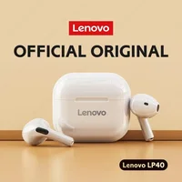 Lenovo Lp40 Tws bezprzewodowa redukcja szumów Bluetooth niska kontrola dźwięku długie oczekiwanie 300mah słuchawki douszne dla IPhone Xiaomi Android