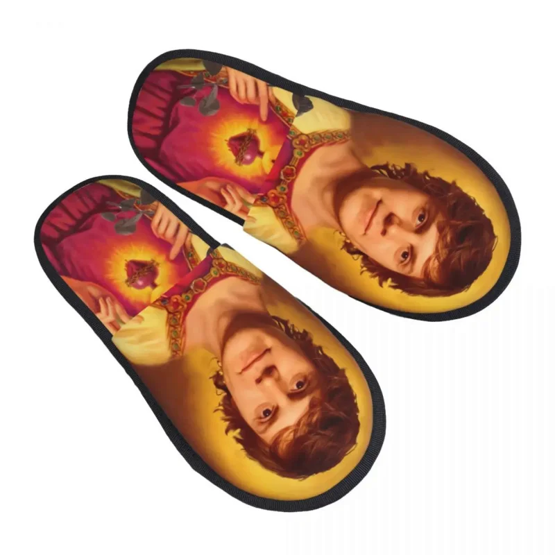 

Custom Print Women Actor Star Movie Evan Peters House Slippers Soft Warm Memory Foam Fluffy Slipper Indoor Outdoor Shoes