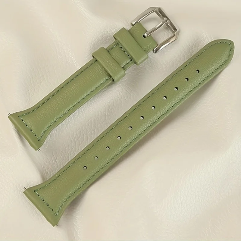 Elegant Slim Leather Bracelet for Women - 20mm/22mm Band