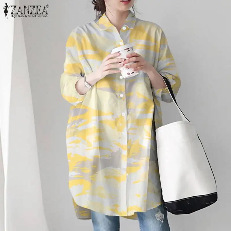  ʱ   Ҹ Ÿ  콺 ZANZEA õ  Ʈ   Ȧ ž Casual Loose Blusas Mujer