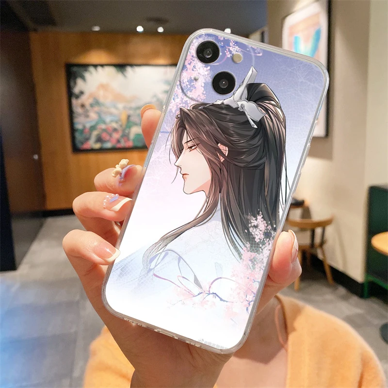 Comic Man Erha and His White Cat Master Transparent Phone Case Cover