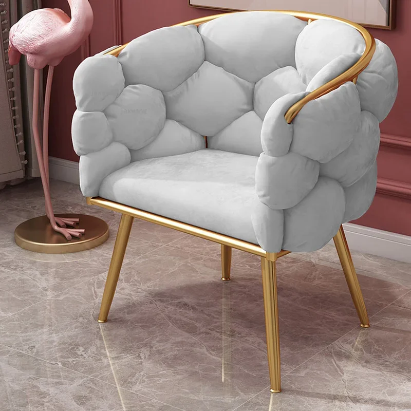 Nordic Living Room Cafe Single Sofa Simple Modern Bedroom Study Dressing Chair Creative Restaurant Home Furniture Casual Sofas