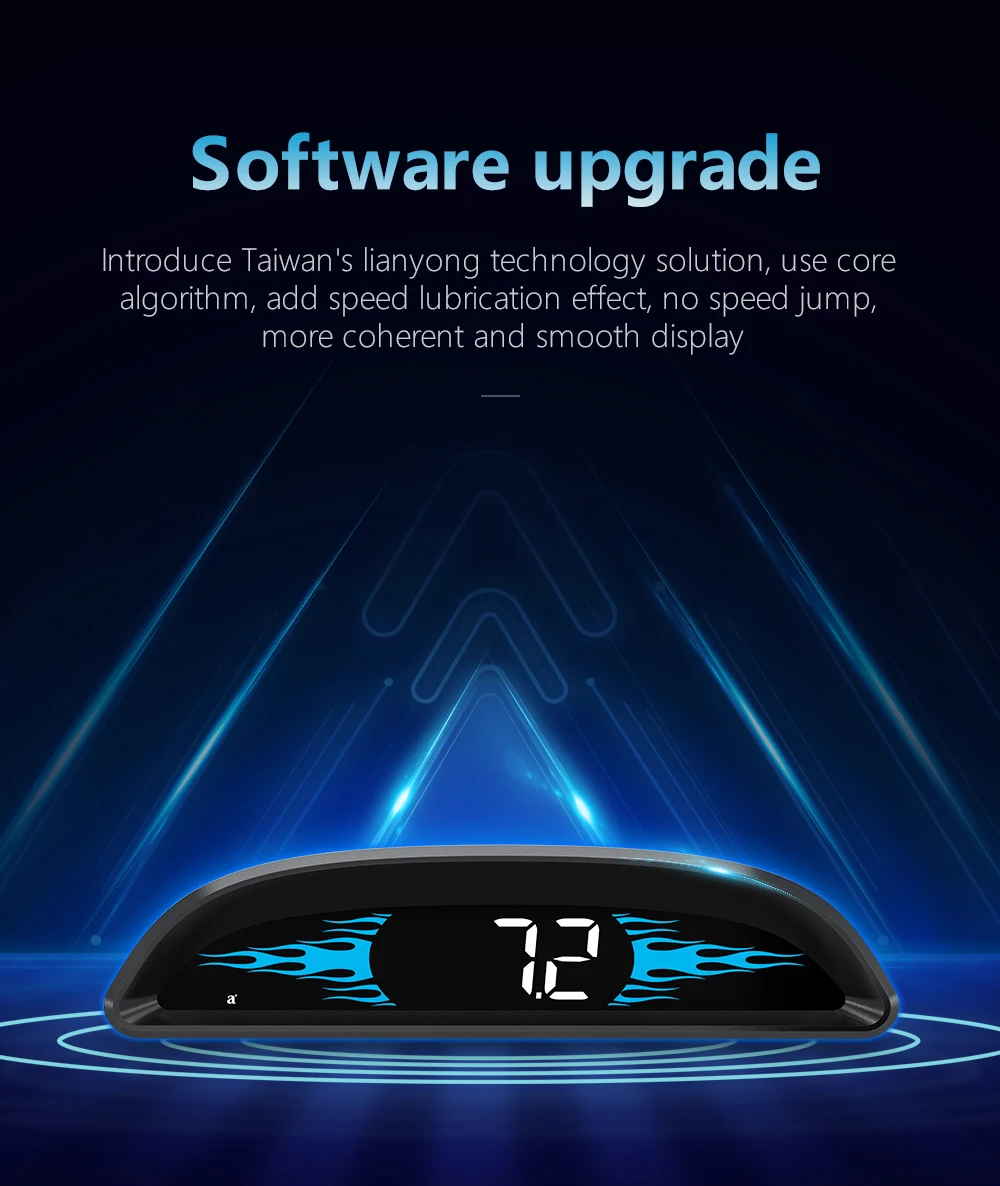 G2 B2 Head Up Display GPS / OBD Multifunctional Smart Car HUD Digital Speedomete