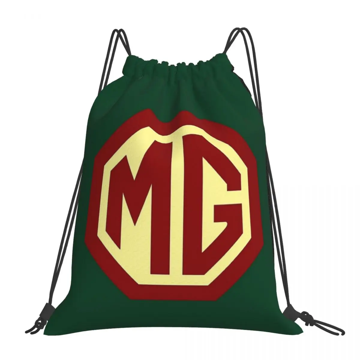 

Classic Cars Logo - MG Backpacks Fashion Portable Drawstring Bags Drawstring Bundle Pocket Sports Bag BookBag For Travel Student