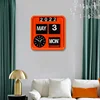 fartech 18cm mini flip clock stylish personalized office table clock 2