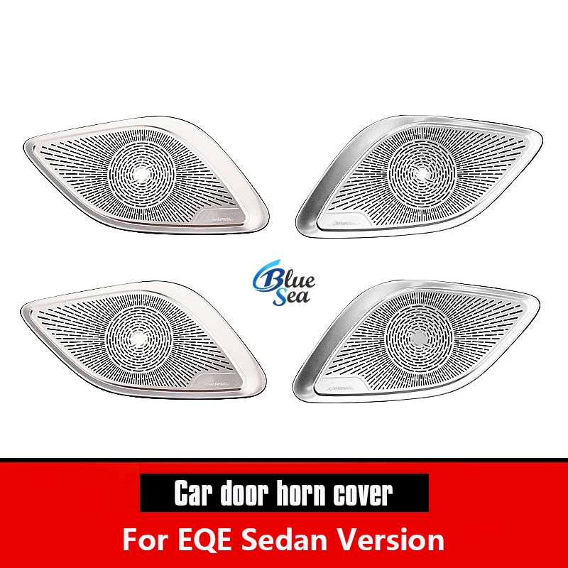 For Mercedes Benz V295 EQE 350 2022+ Stainless Steel Audio Speaker Door Panel Loudspeaker Cover Trim Interior Accessories