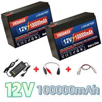 Batterie au lithium VIEDAKES 12V 100Ah avec BMS 100A intégré, plus de 6000 cycles pour onduleur solaire, camping-car, bateau, stock UE 1