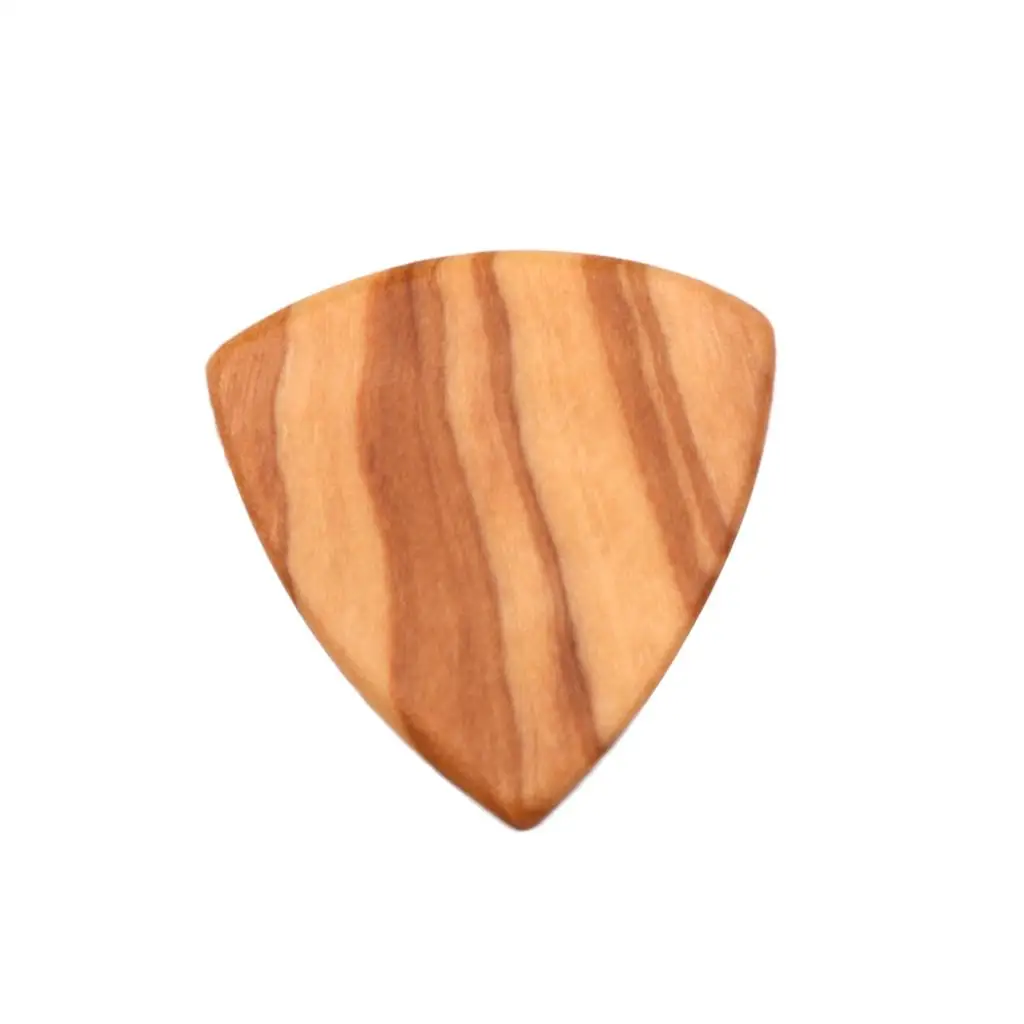 Guitar Plectrum Wood Guitar Picks 2mm Olive Wood Picks Triangle