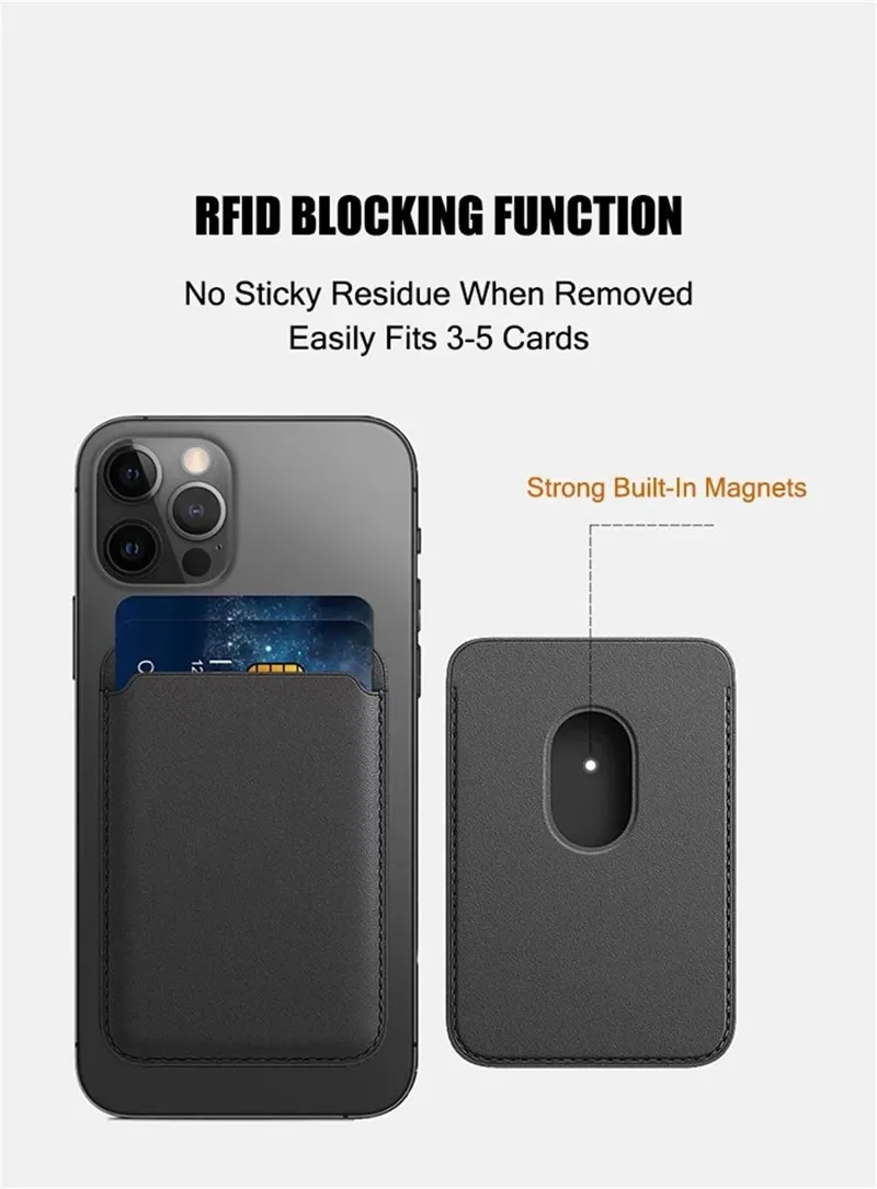 Carteira Magnética Personalizada Bolsa de Cartão Suporte Imagem Faça Você Mesmo Atualização Impressão do Logotipo Magsafe Iphone 11 13 14 12 Case - Image 2