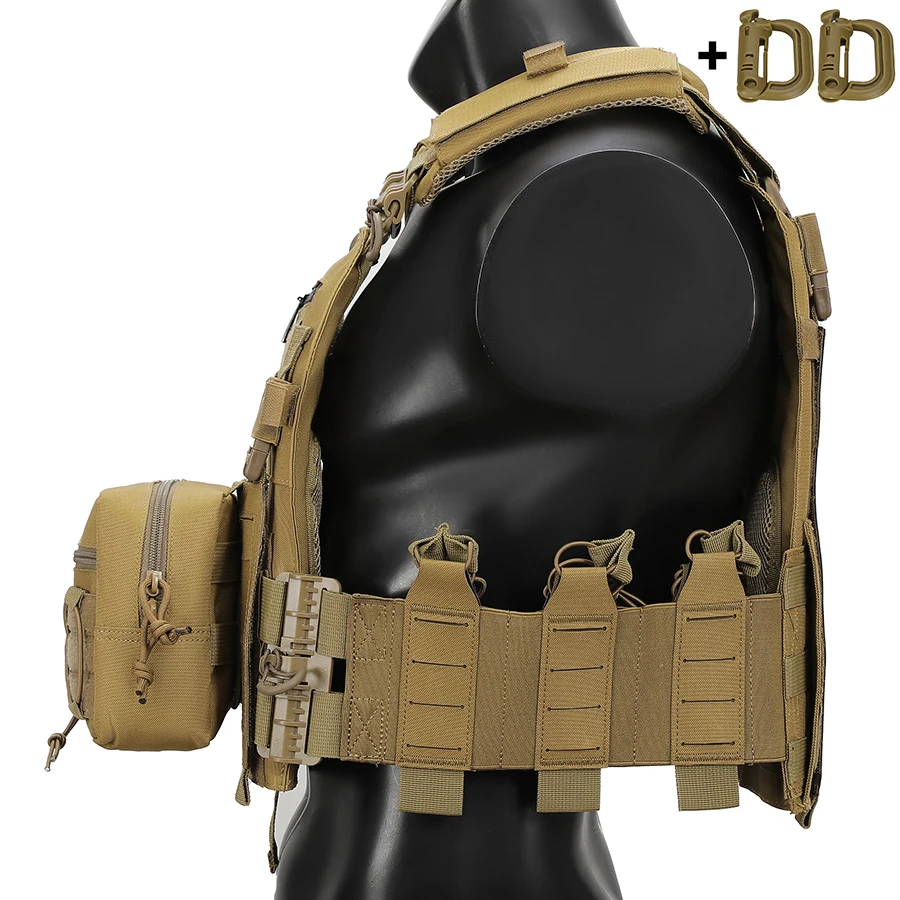 Quick Release Hunting Vest with Large Bag for Outdoor Use