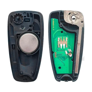 Chiave telecomando dell'auto e Chip for Ford - XNRKEY 3 Button Flip Remote Car Key ID49 Chip 433Mhz for Ford New Tourne Transit