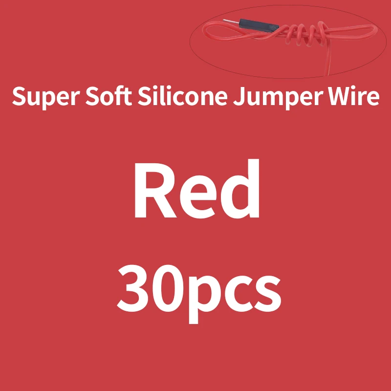 Super Soft Silicone Jumper Wire Set - Solderless Flexible Connectors
