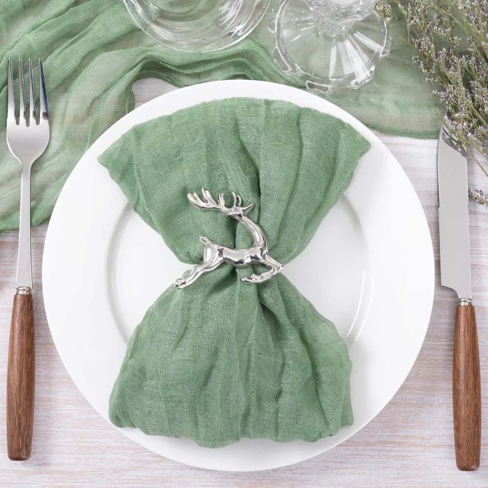 Cheesecloth Gauze Napkin Table Placemat Setting Dining Wedding Party Banquet Christmas Banquets Table Cake Decor 6pcs