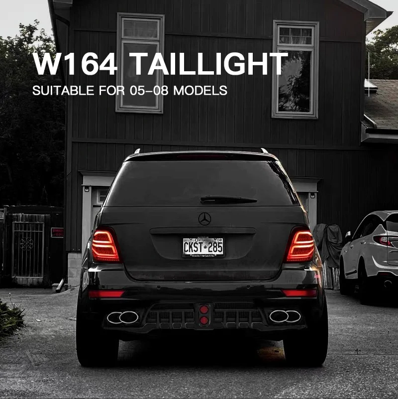 For Mercedes-Benz W164 2005-2008 Car Animation LED Trailer Light Tail ...