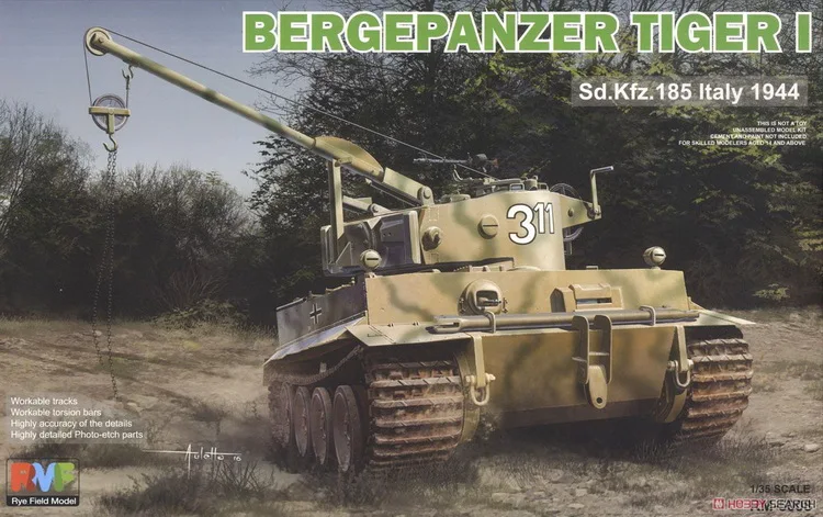 Rye Field Modello Ryefield Modello Rfm Rm-5008 1:35 Bergepanzer Tiger I