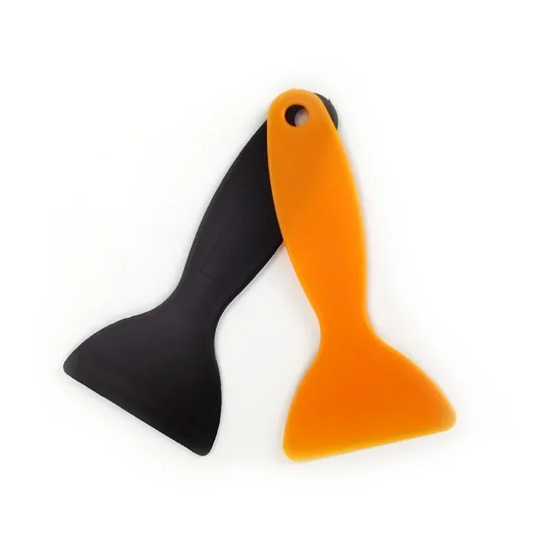 Multi-Purpose Dual Material Squeegee - Bubble Free Film Installation, Anti-Slip Grip, Sticker Residue Removal Tool