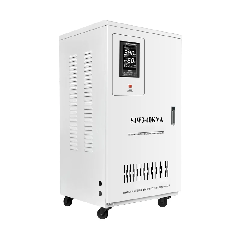 

TNS/SJW3 15KVA 20KVA 30KVA 40KVA 3 phase servo motor intelligent automatic svc voltage regulator stabilizer