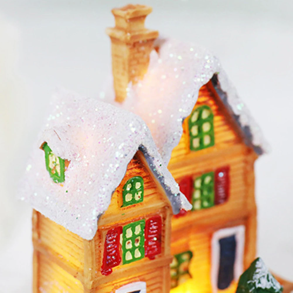 

Рождественский светящийся дом, изысканные украшения ручной работы для праздника, фестиваля, свадьбы