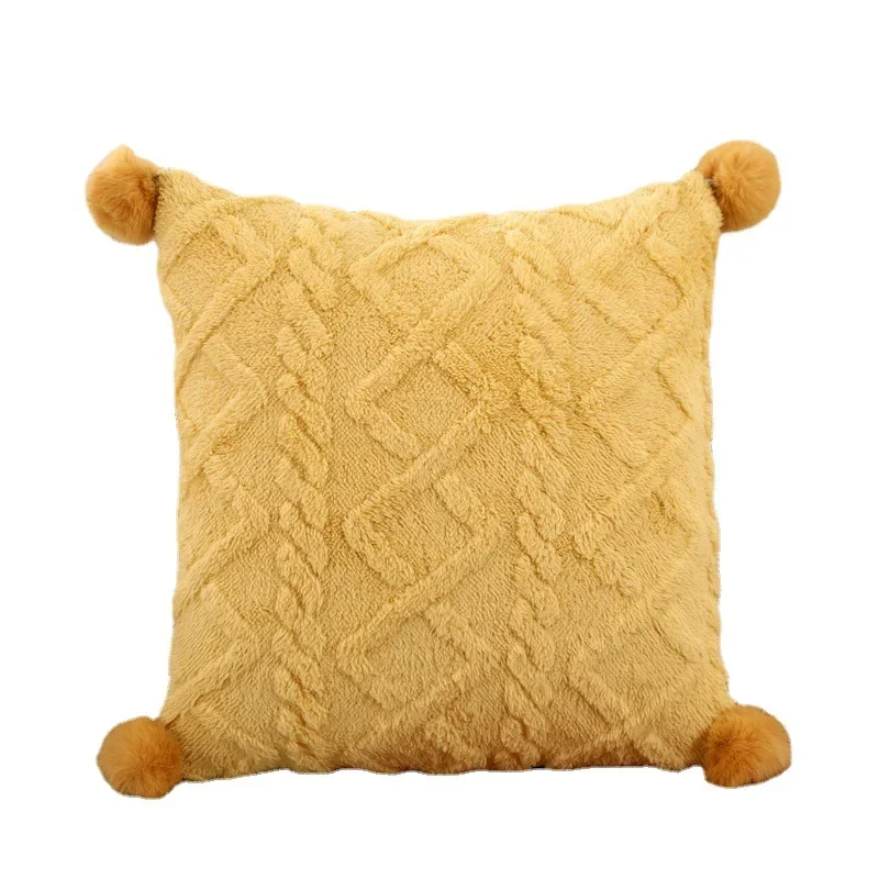 Thickened Taffel Plush Pillow Quilt Dual Purpose Cushion Multifunctional 2-in-1 Autumn and Winter